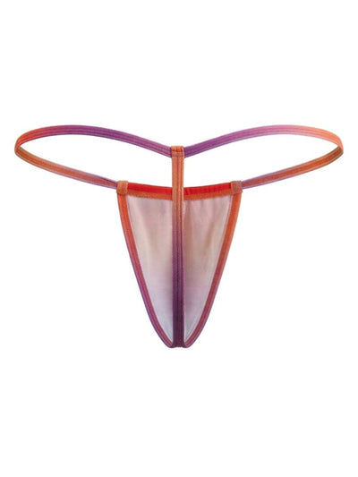 CandyMan 9586 Men's Underwear Mini G-String Color Orange Print
