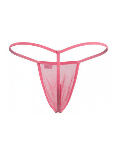 CandyMan 9586 Men's Underwear Mini G-String Color Pink Mesh