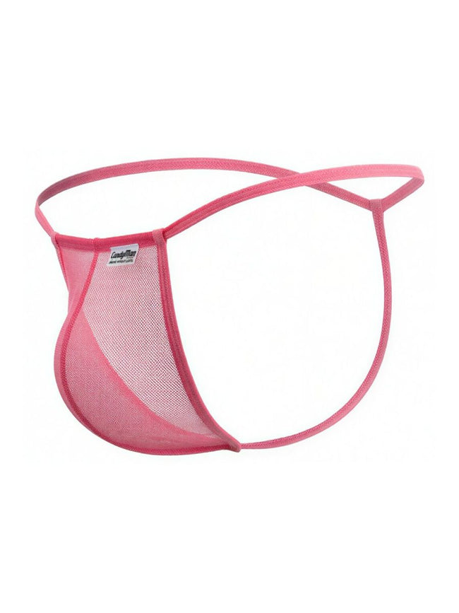 CandyMan 9586 Men's Underwear Mini G-String Color Pink Mesh