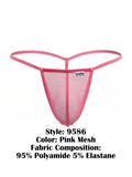 CandyMan 9586 Men's Underwear Mini G-String Color Pink Mesh