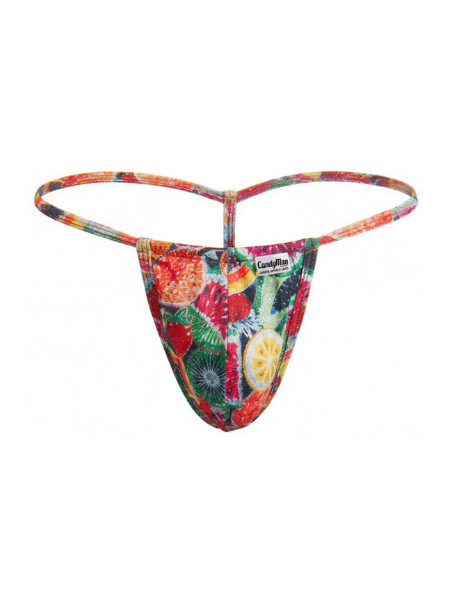 CandyMan 9586 Men's Underwear Mini G-String Color Printed Fruits