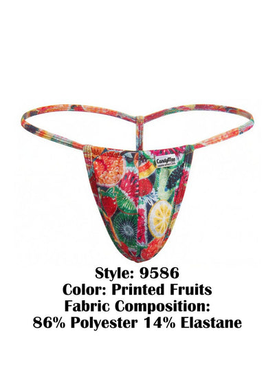 CandyMan 9586 Men's Underwear Mini G-String Color Printed Fruits