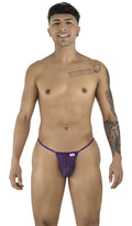 CandyMan 9586 G-String Color Purple Mesh