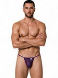 CandyMan 9586 Men's Underwear Mini G-String Color Purple Mesh