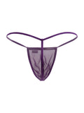 CandyMan 9586 G-String Color Purple Mesh
