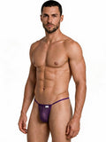 CandyMan 9586 Men's Underwear Mini G-String Color Purple Mesh