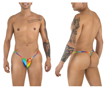 CandyMan 9586 G-String Color Rainbow Print