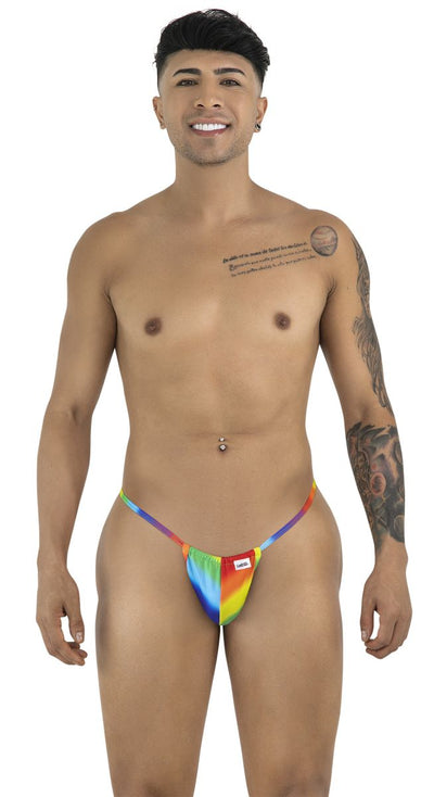 CandyMan 9586 G-String Color Rainbow Print