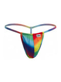 CandyMan 9586 Men's Underwear Mini G-String Color Rainbow Print