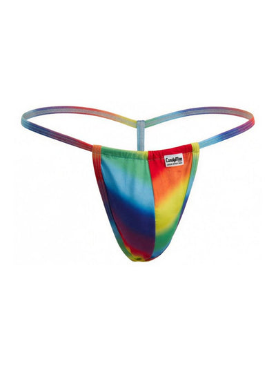 CandyMan 9586 Men's Underwear Mini G-String Color Rainbow Print