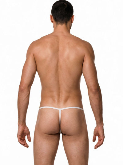 CandyMan 9586 Men's Underwear Mini G-String Color White