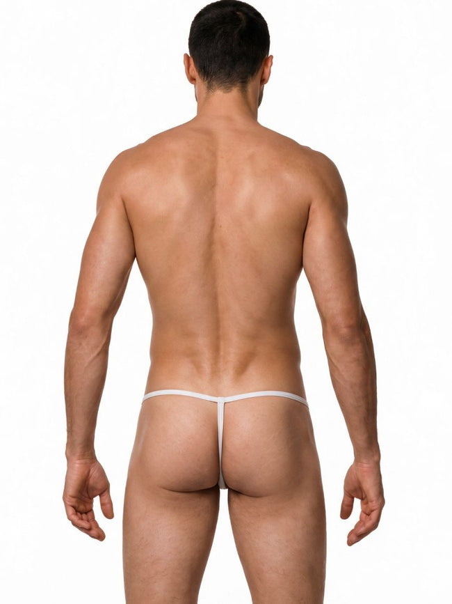 CandyMan 9586 Men's Underwear Mini G-String Color White