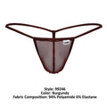 CandyMan 99246 G-String Thongs Color Burgundy
