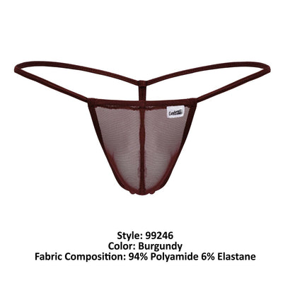 CandyMan 99246 G-String Thongs Color Burgundy