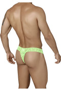 CandyMan 99315X Peek a Boo Lace Thongs Color Hot Green