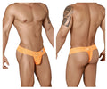 CandyMan 99315X Peek a Boo Lace Thongs Color Hot Orange