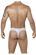 CandyMan 99315X Peek a Boo Lace Thongs Color White