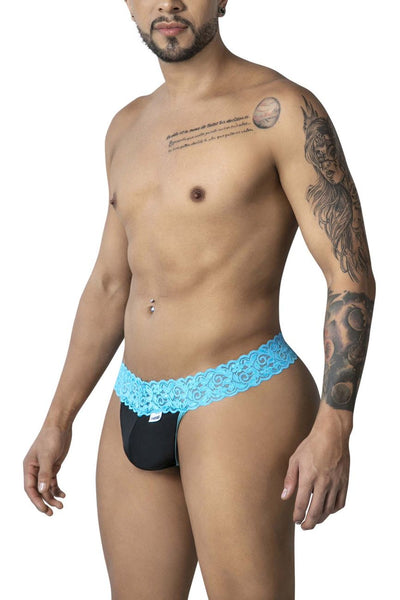CandyMan 99370 Lace Thongs Color Blue
