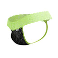 CandyMan 99370 Men's Underwear Sensual Lace Thongs Color Hot Green