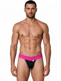 CandyMan 99370 Men's Underwear Sensual Lace Thongs Color Hot Pink