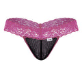 CandyMan 99370 Men's Underwear Sensual Lace Thongs Color Hot Pink