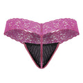 CandyMan 99370 Lace Thongs Color Hot Pink