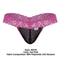 CandyMan 99370 Lace Thongs Color Hot Pink