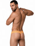 CandyMan 99370 Men's Underwear Sensual Lace Thongs Color Orange