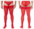 CandyMan 99533X Mesh Thigh Highs Color Red