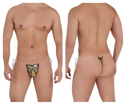 CandyMan 99571X Invisible Micro G-String Color Yellow Print