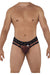 CandyMan 99596X Mesh-Lace Thongs Color Leopard Print