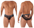 CandyMan 99615X Spank Me Lace Briefs Color Black