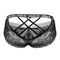 CandyMan 99615X Spank Me Lace Briefs Color Black