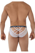 CandyMan 99615X Spank Me Lace Briefs Color White