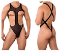 CandyMan 99643X Mesh Bodysuit Color Black