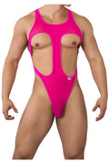 CandyMan 99643X Mesh Bodysuit Color Hot Pink