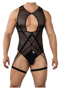 CandyMan 99650X Mesh Bodysuit Color Black