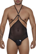 CandyMan 99662X Tulle Bodysuit Color Black