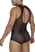 CandyMan 99683X Tulle Bodysuit Color Black