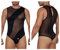 CandyMan 99699X Mesh Bodysuit Color Black