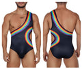 CandyMan 99702X Rainbow Bodysuit Color Black