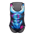 CandyMan 99725X Work-N-Out Bodysuit Color Moonlight Blue