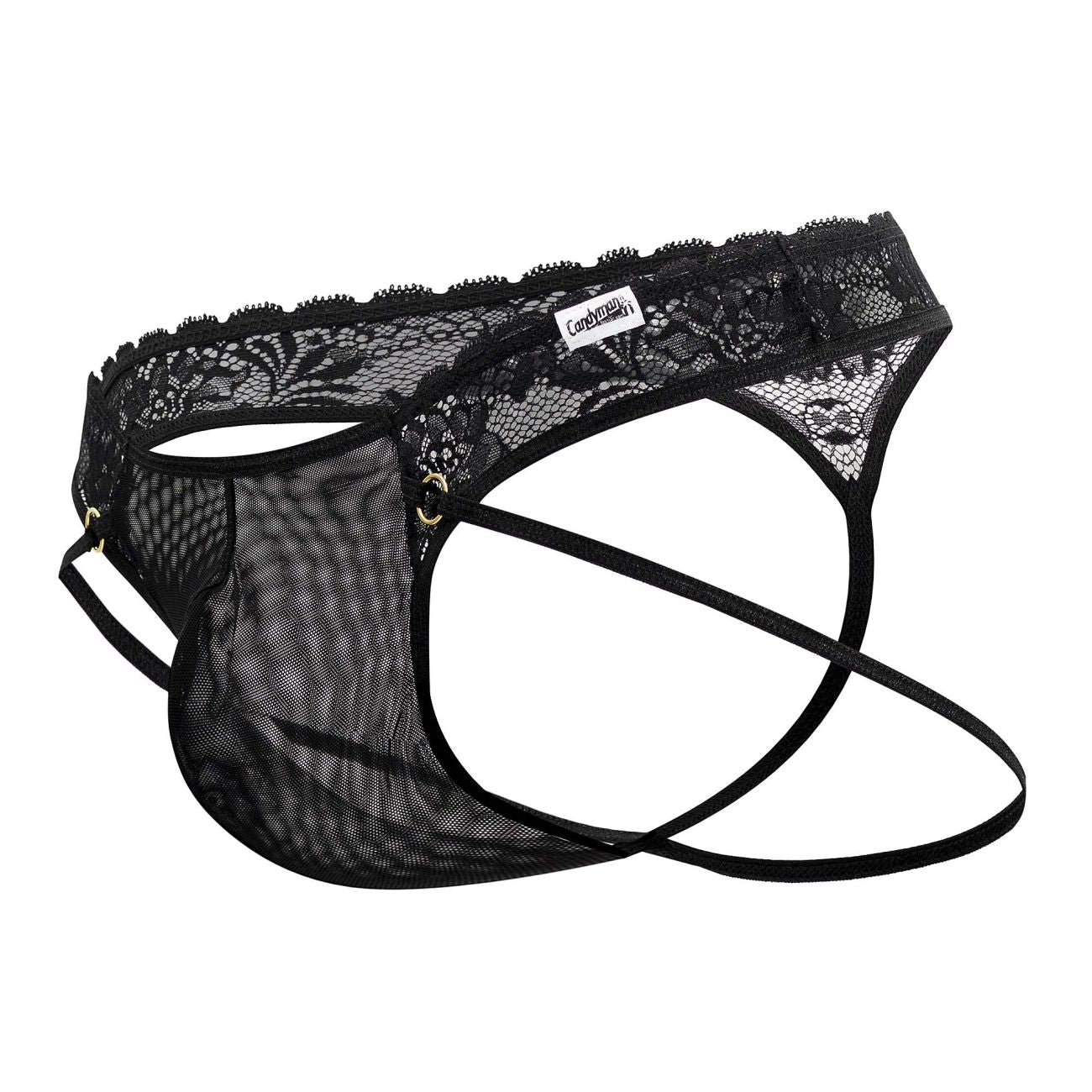 CandyMan 99647 Lace Thongs Color Red
