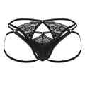 CandyMan 99770 Lace Jock Thongs Color Black