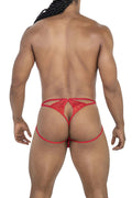 CandyMan 99770 Lace Jock Thongs Color Red