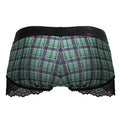 CandyMan 99821 Back to School Trunks Color Green Plaid