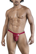 CandyMan 99823 Lace Thongs Color Wine