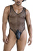 CandyMan 99858 Fishnet Bodysuit Color Black
