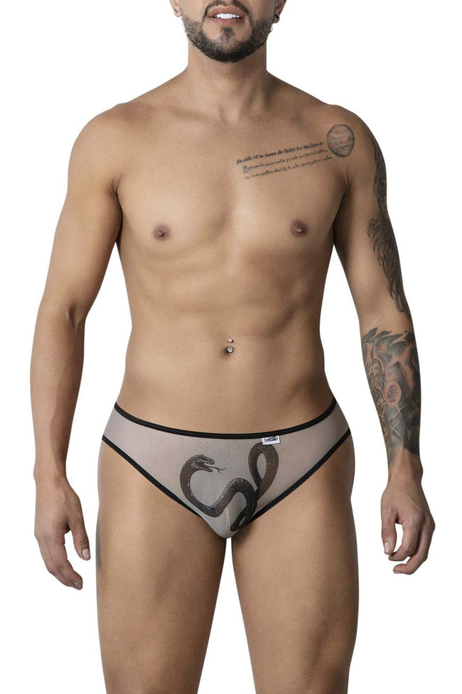 CandyMan 99871 Egyptian Briefs Color Nude-Black