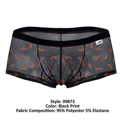 CandyMan 99873 Chili pepper Trunks Color Black Print